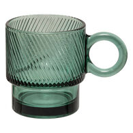 Caneca LORENE verde em vidro 30cl,  Caneca LORENE verde em vidro 30cl