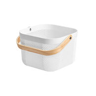 Fruteira branca em madeira