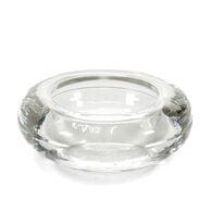 Castiçal redondo em vidro,  Castiçal redondo em vidro