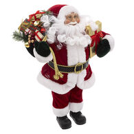 Figura pai natal veludo 45cm