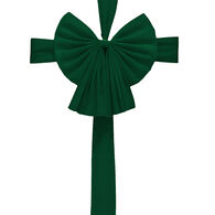 Laço para porta verde de veludo 60x5x54cm