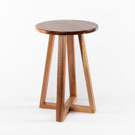 Banco wc em madeira ac&aacute;cia 43cm