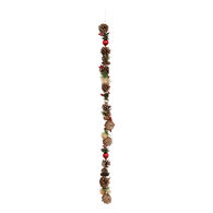 Grinalda com pinhas e bolas 100cm