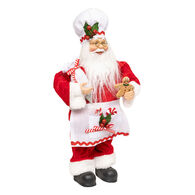 Figura de pai natal pasteleiro 30cm