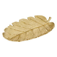 Despeja bolsos em forma de folha BELLI dourado 25cm,  Despeja bolsos em forma de folha BELLI dourado 25cm