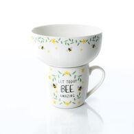 Conjunto de caneca e tigela TODAY AMAZING,  Conjunto de caneca e tigela TODAY AMAZING