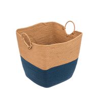 Cesto de arrumação wc SOLAR azul petróleo 25cm