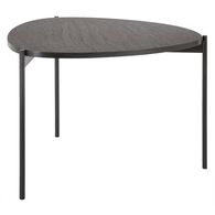Mesa De Apoio Cinza Escuro E Metal Stone