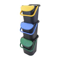 Conjunto de 3 ecopontos com asa de seguran&ccedil;a 30l