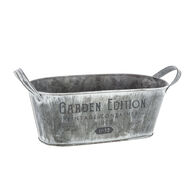 Vaseira GARDEN EDITION cinza em zinco 30cm