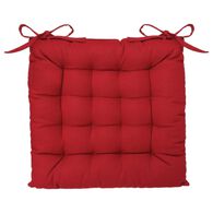 Coxim vermelho em algodão 38x38cm,  Coxim vermelho em algodão 38x38cm