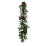 Grinalda com pinhas 120cm