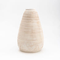 Jarrão em cerâmica cor areia 31cm,  Jarrão em cerâmica cor areia 31cm