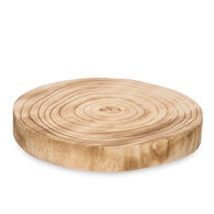 Base Redonda Em Madeira Queimada 20cm