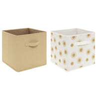 Conjunto de 2 cubos de arruma&ccedil;&atilde;o SOLEIL