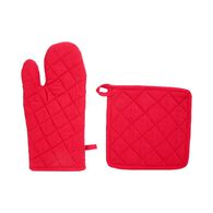 Conjunto de luva e pega vermelha,  Conjunto de luva e pega vermelha