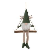 Pendurante gnomo baloiço 16cm,  Pendurante gnomo baloiço 16cm
