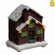 Chalé de natal luminoso