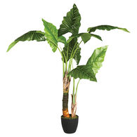 Planta bananeira artificial com vaso 124cm