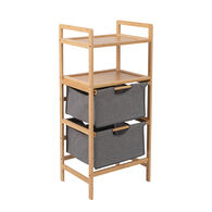 M&oacute;vel wc em bambu com 2 cestos