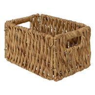 Cesto MAURA bege em jacinto 20x29cm
