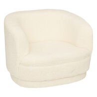 Poltrona SKY pelo boucl&eacute; branco