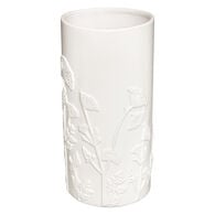 Jarra MIND branca com flores 3d 25cm,  Jarra MIND branca com flores 3d 25cm