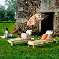 Espregui&ccedil;adeira PAPOUASIE taupe em madeira ac&aacute;cia