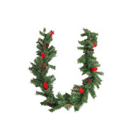 Grinalda com ramos e bagas 2,7m