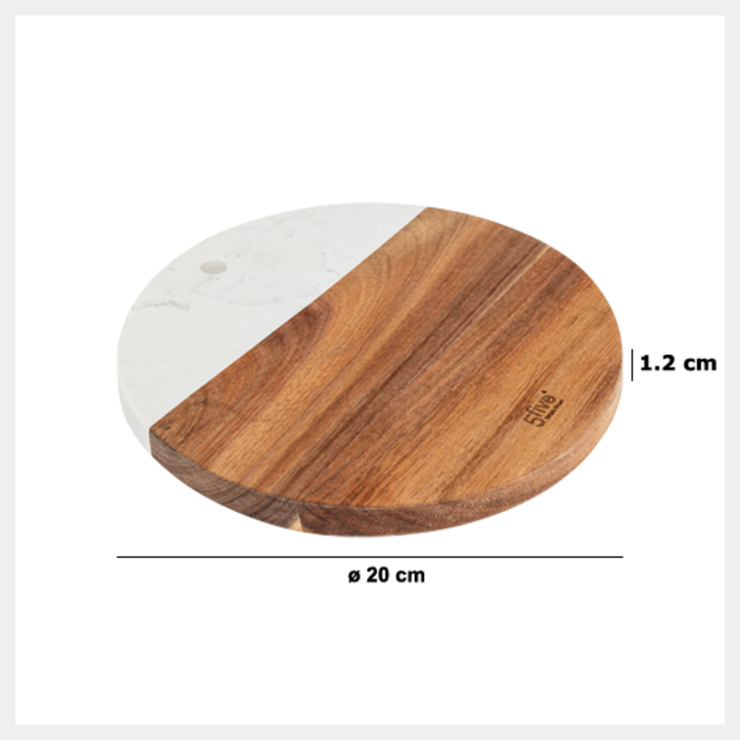 Base para quentes redonda castanha 20cm