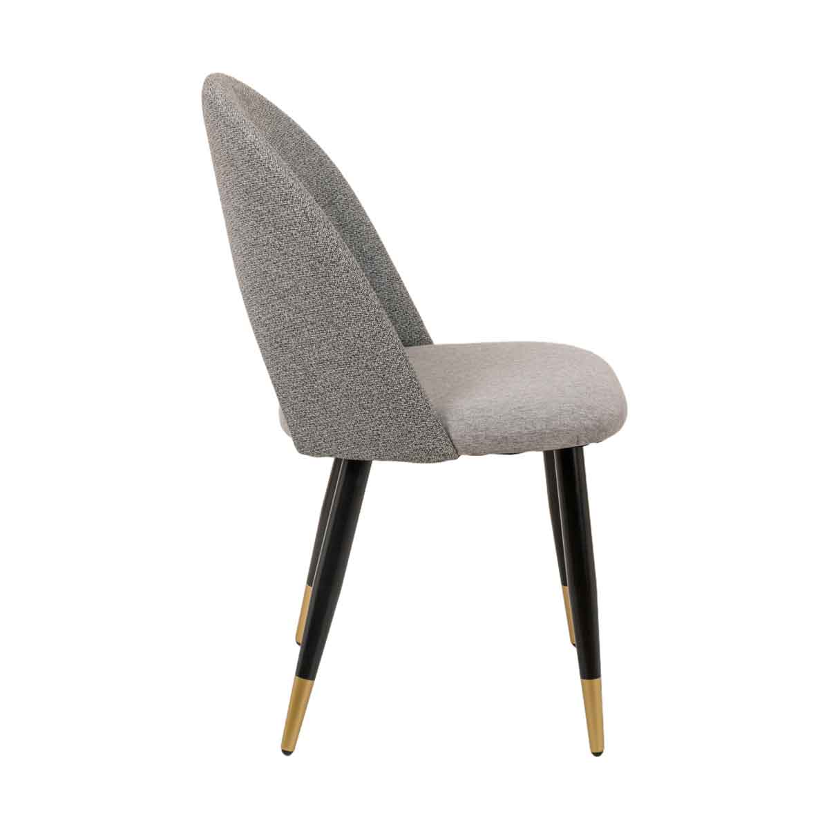 Cadeira RICK cinza com pernas em metal