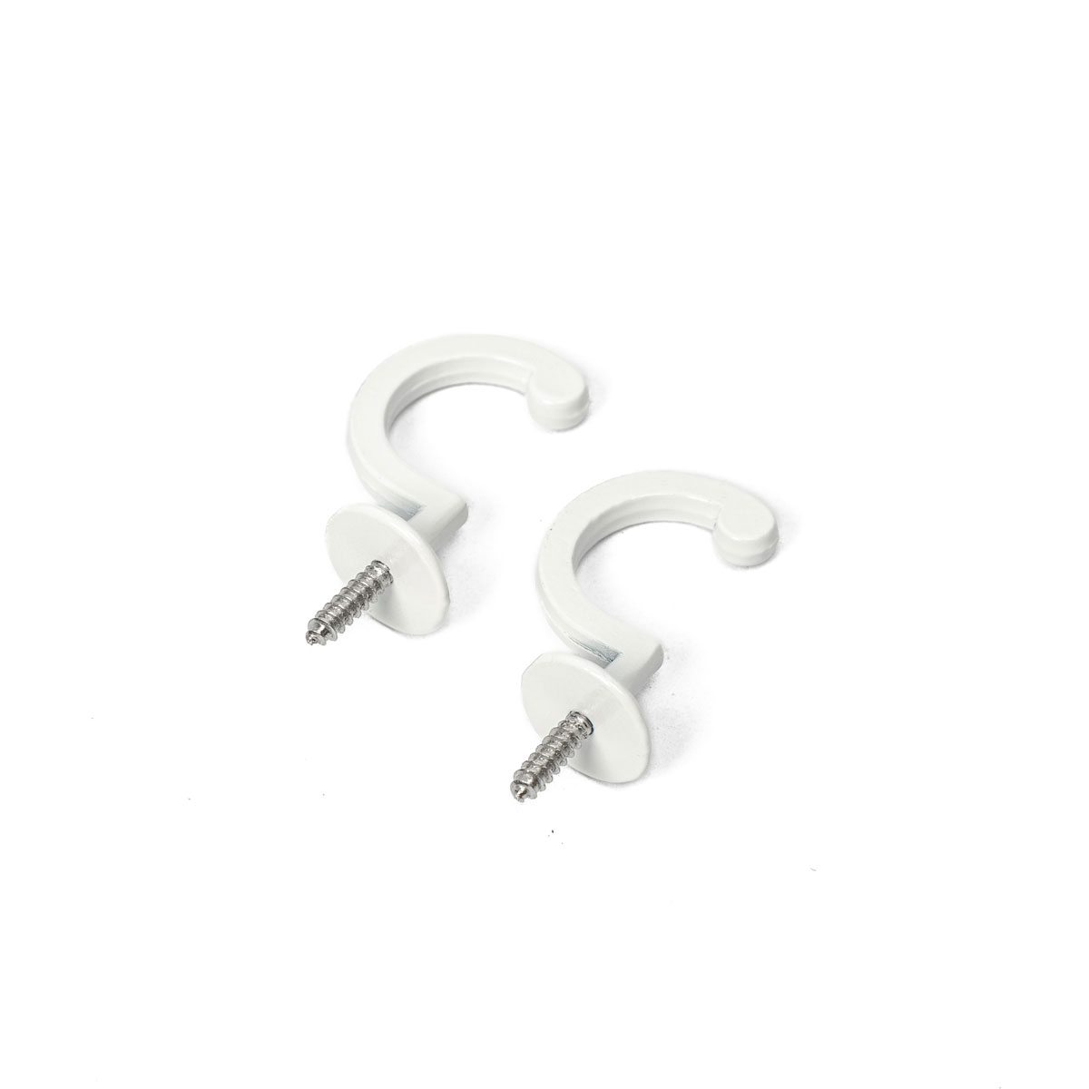 Conjunto de 2 ganchos brancos