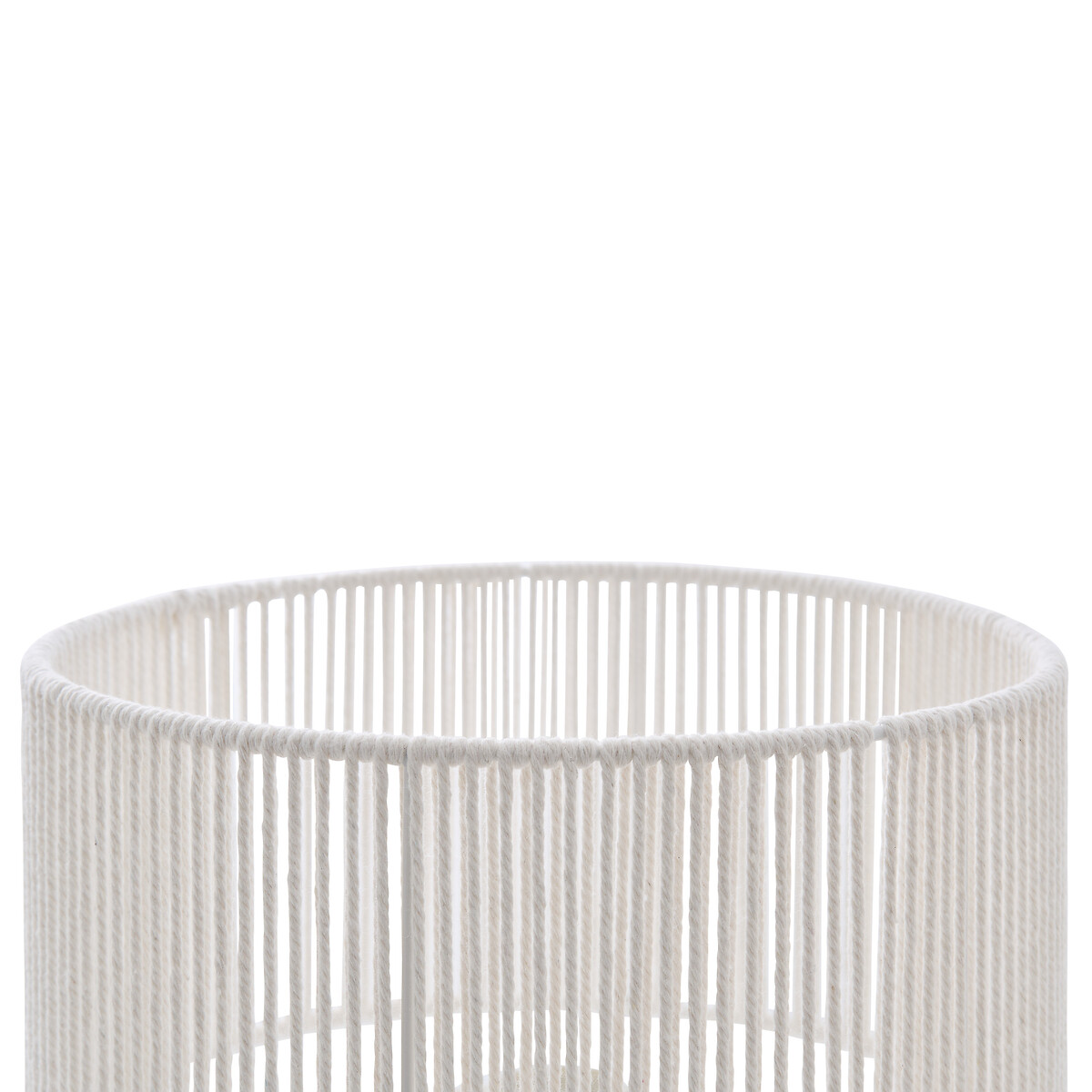Candeeiro de mesa branco em metal 34cm