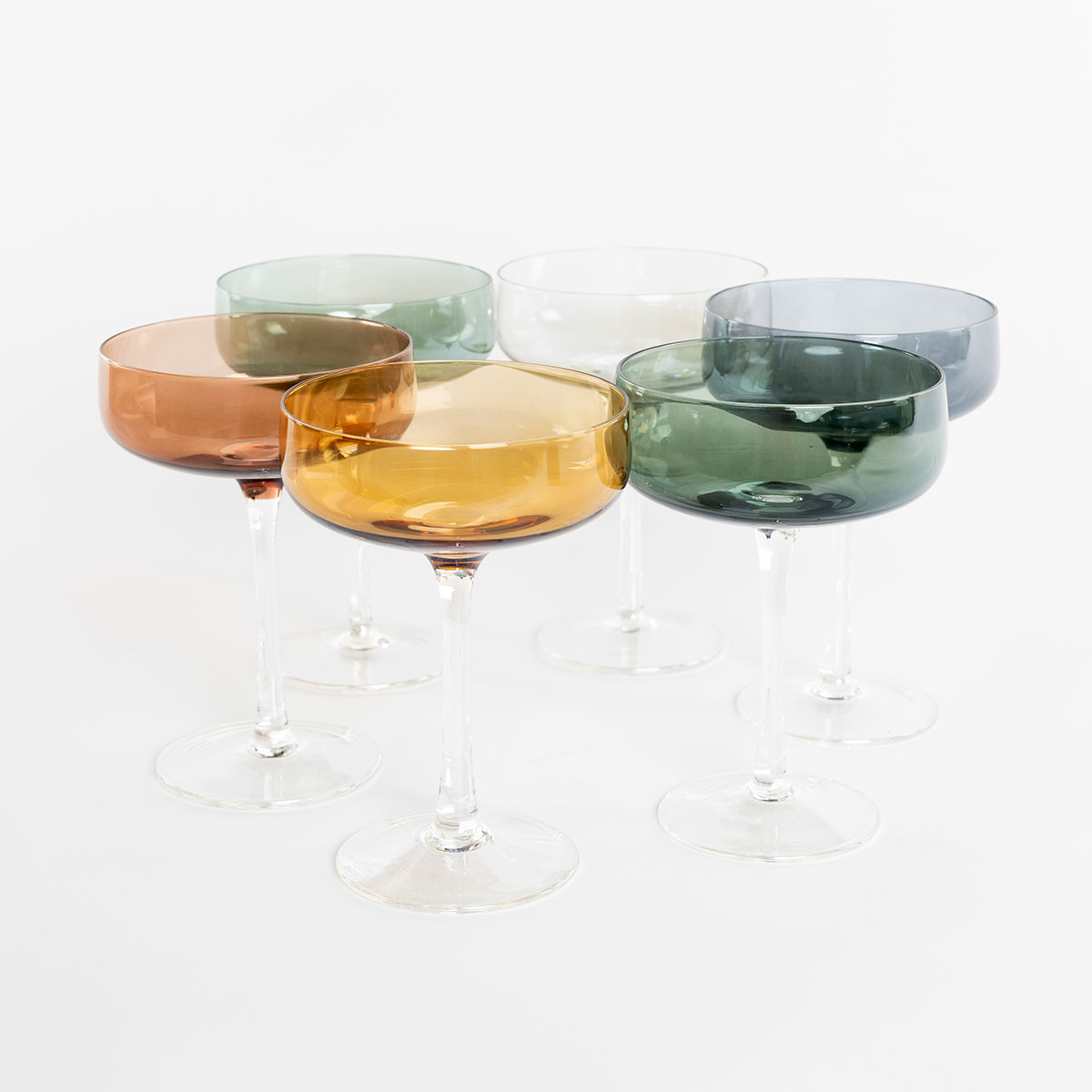 Conjunto de 6 ta&ccedil;as para champanhe LUCIA