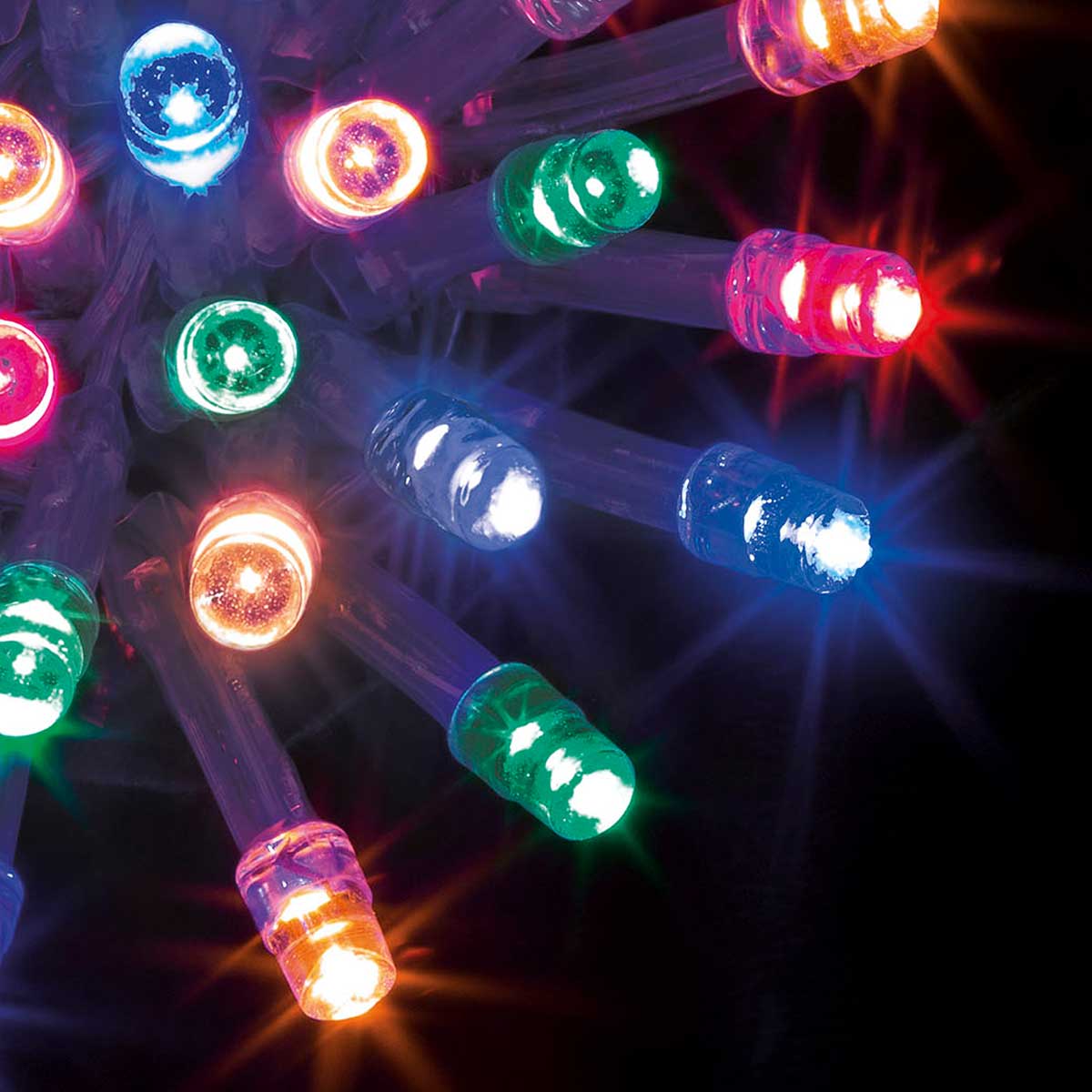 Série luminosa de natal multicolor 200 leds 20m