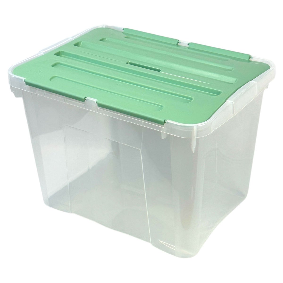 Caixa de arruma&ccedil;&atilde;o verde 42l