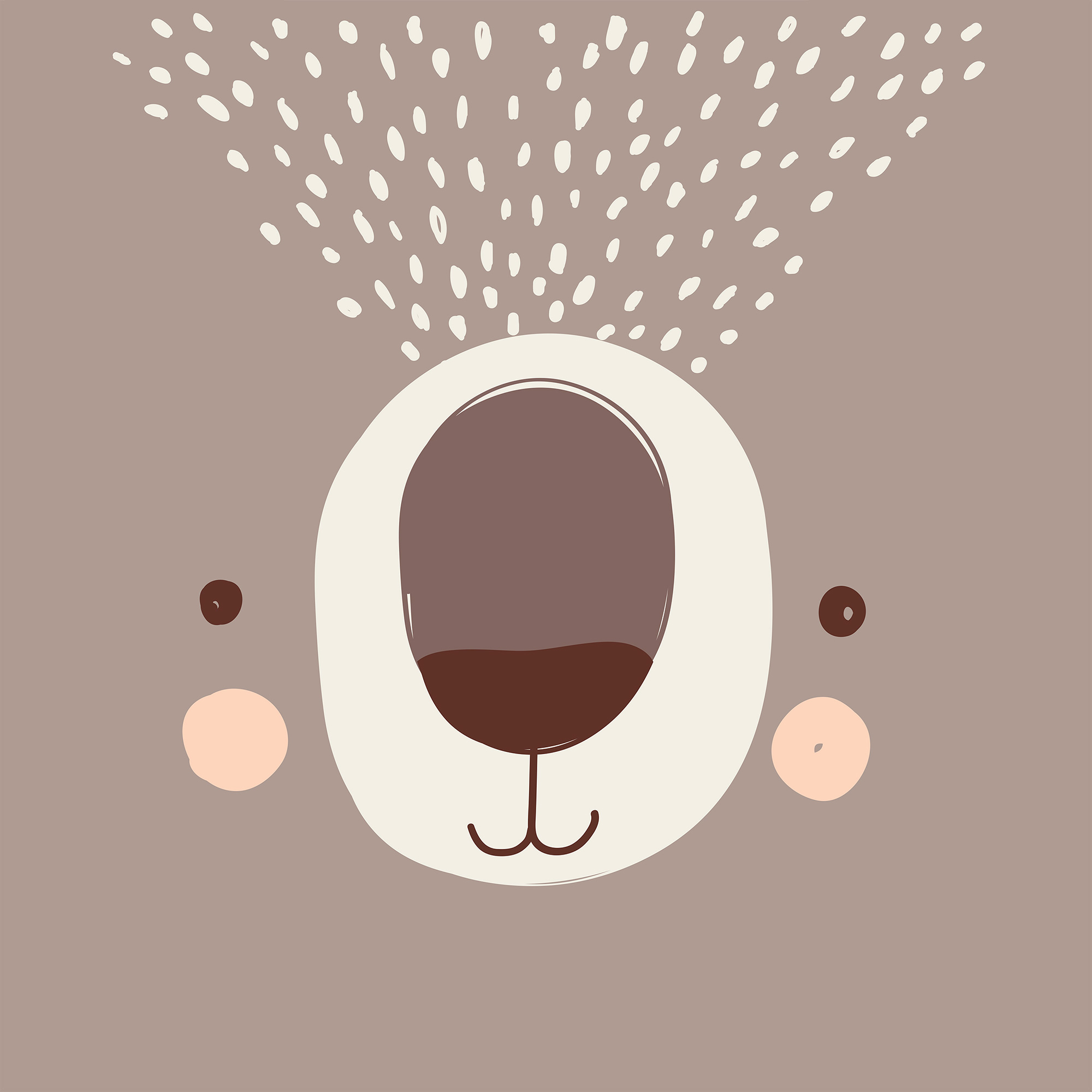 Capa de edredão e capa de almofada urso reversivel 140x200cm