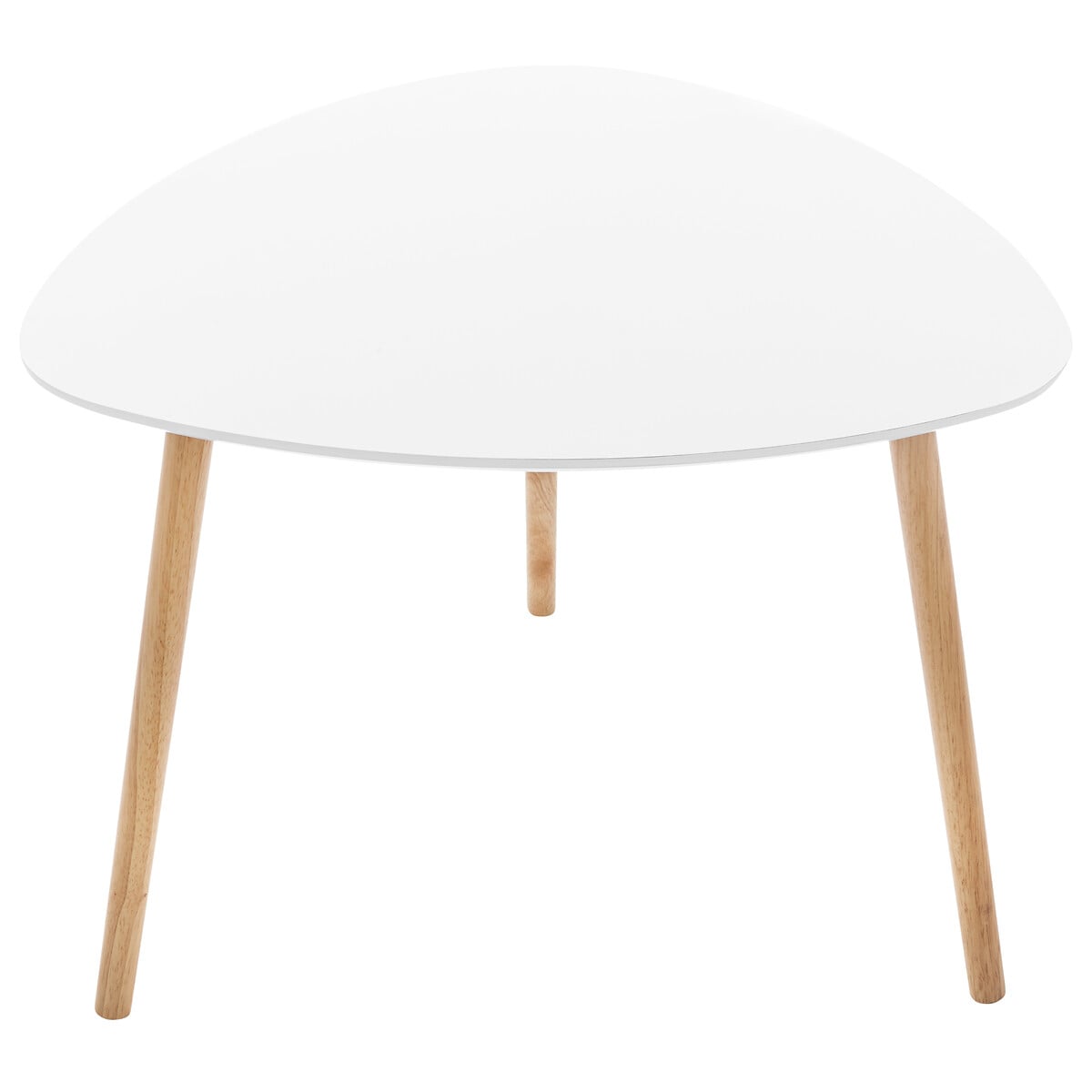 Conjunto de 3 mesas de apoio MILEO branco em madeira
