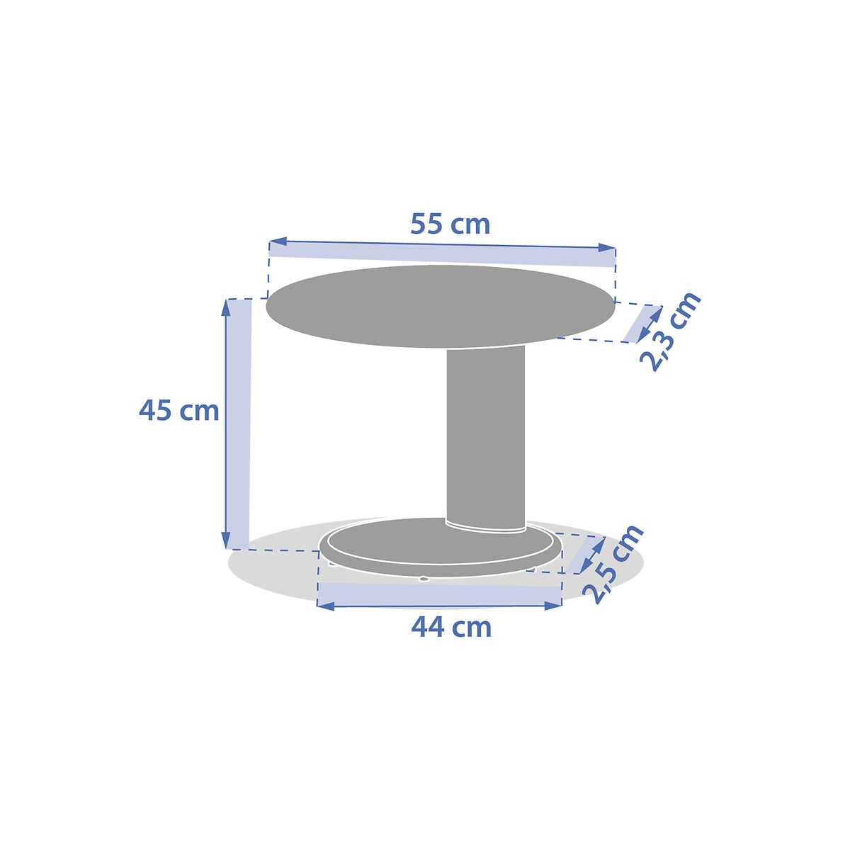Conjunto de jardim MYLORE argile 6 lugares
