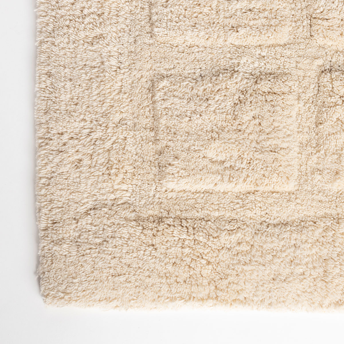 Tapete wc EVIE bege de algod&atilde;o 50x80cm