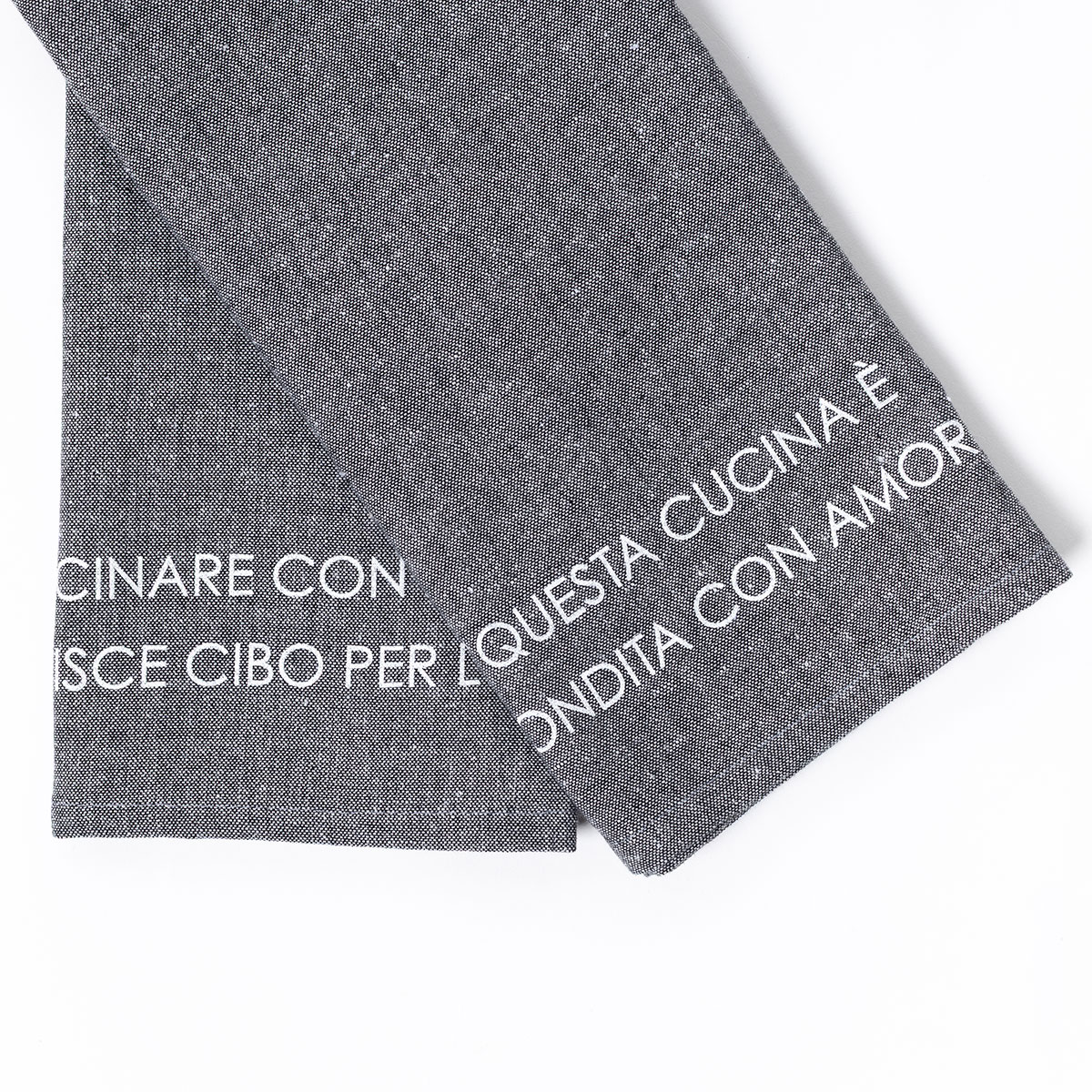 Conjunto de 2 panos cozinha cinza escuro 45x65cm