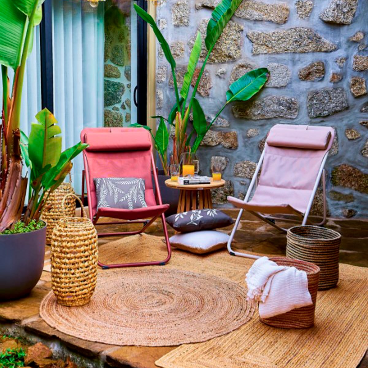 Cadeira relax MIRAEL lin/argile