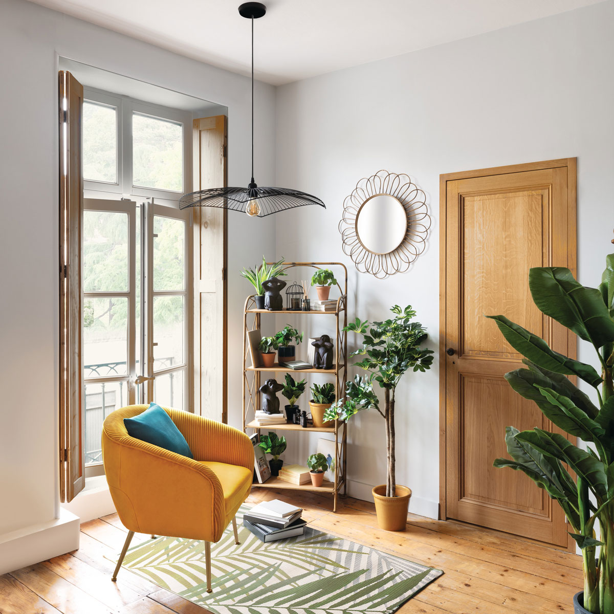 Poltrona SOLARO SLOW TIME ocre em veludo