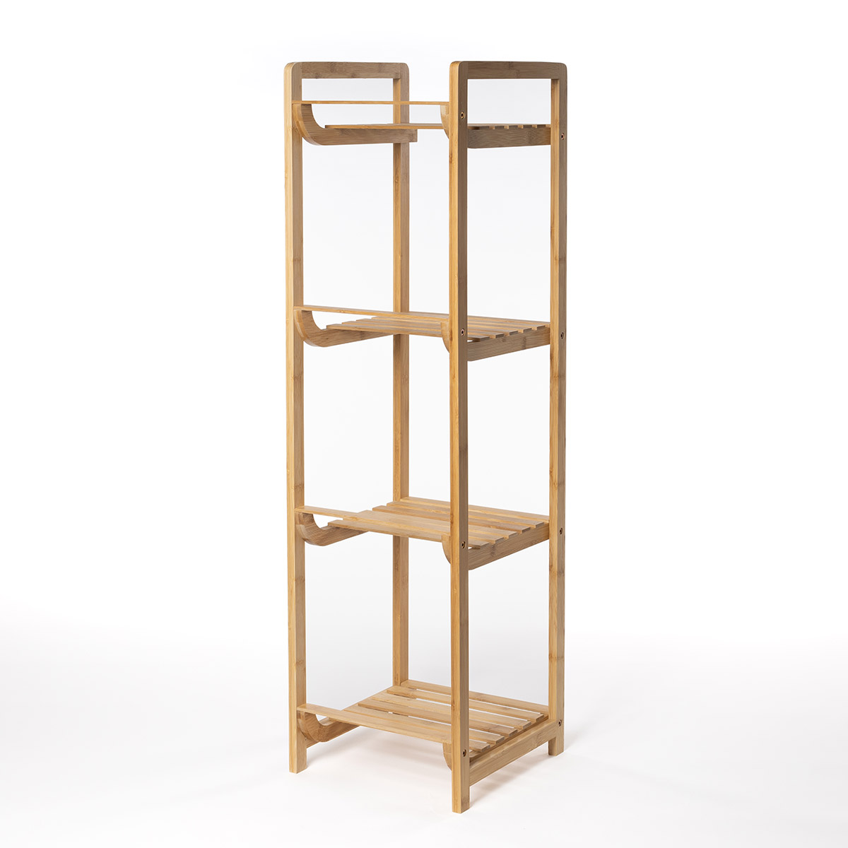 Móvel em bambu com 4 prateleiras 104cm