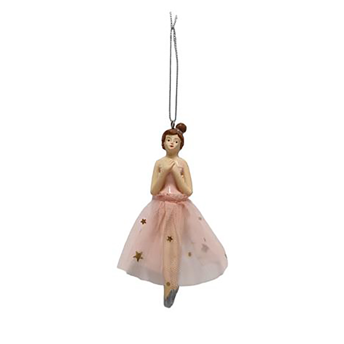 Bailarina com vestido rosa 13cm