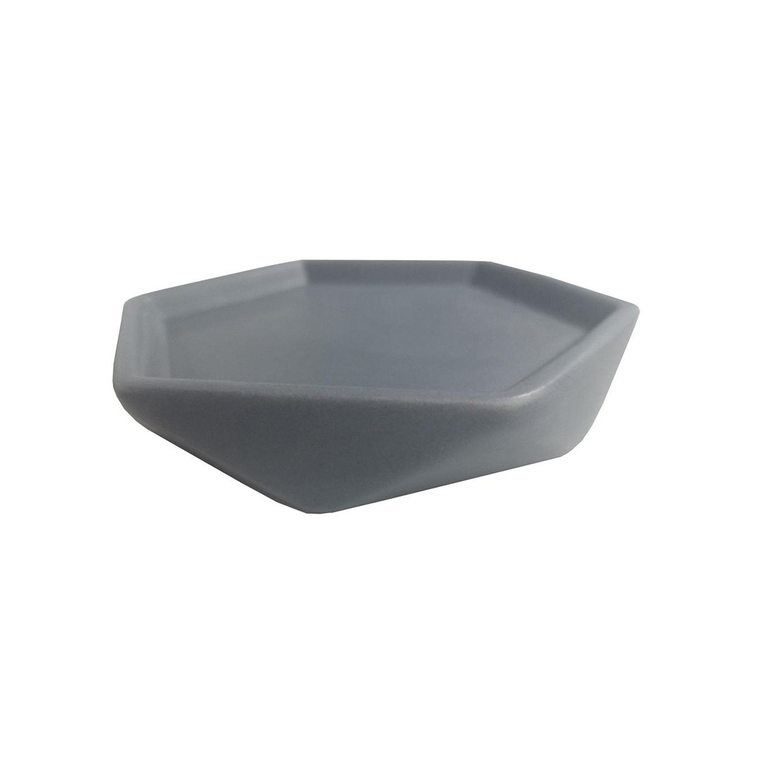 Saboneteira wc cinza