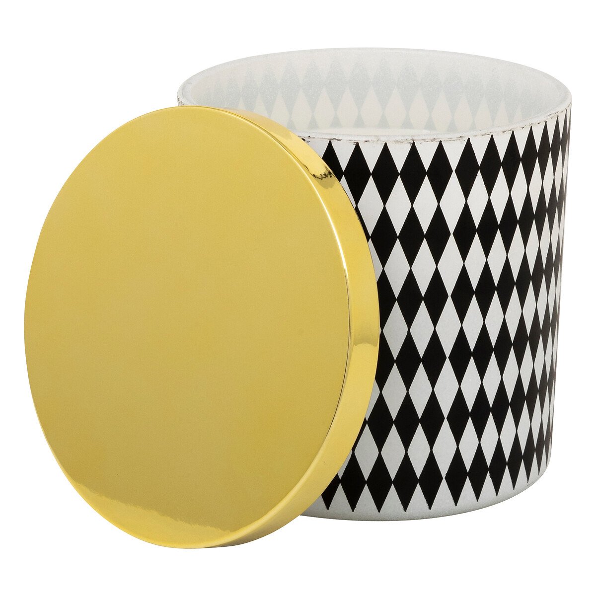 Vela perfumada preto e branco 260g,  Vela perfumada preto e branco 260g