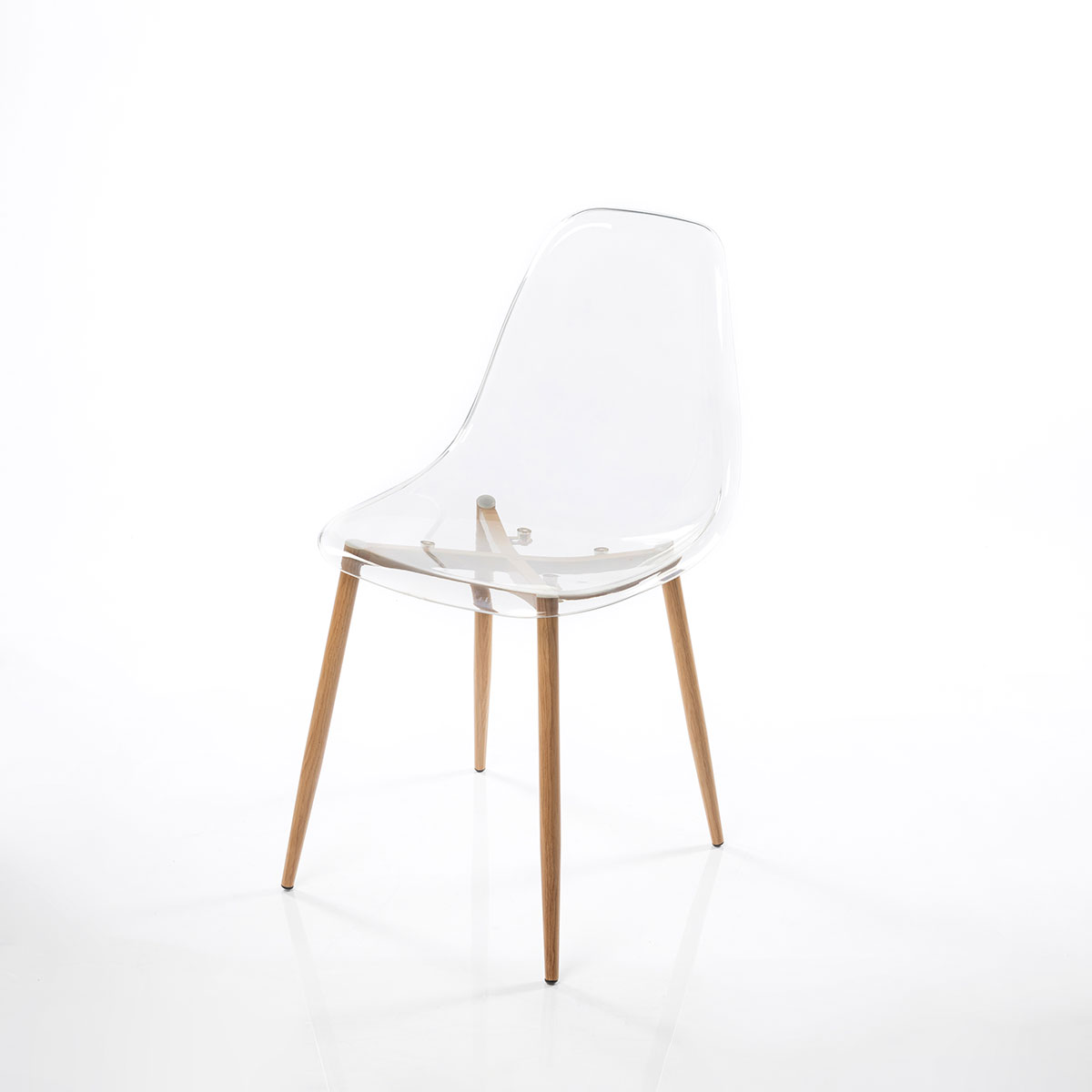 Conjunto de 2 cadeiras VANITY transparente