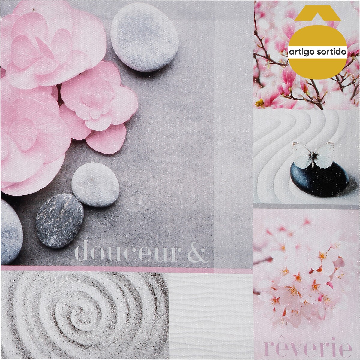 Quadro decorativo ZEN ROMANCE 28x28cm