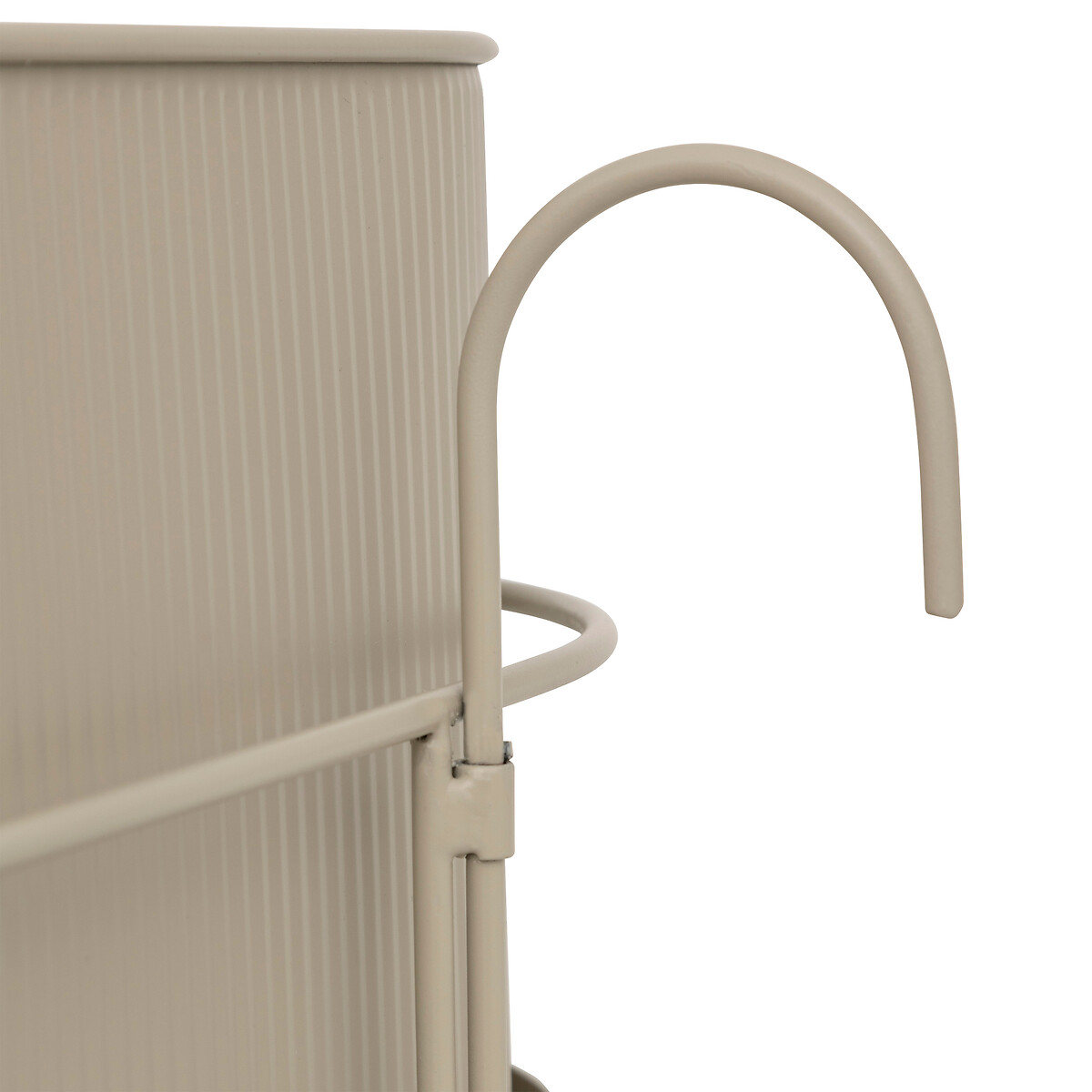 Floreira AZE em metal bege 27cm